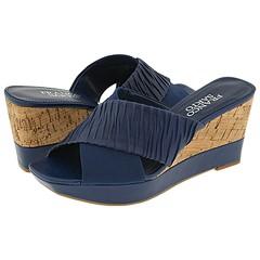 Franco Sarto Gilt Blue Nappa Sandals
