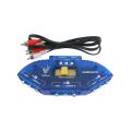 Eforcity 3 to 1 AV Signal Switch/ RCA Clear Blue Cable