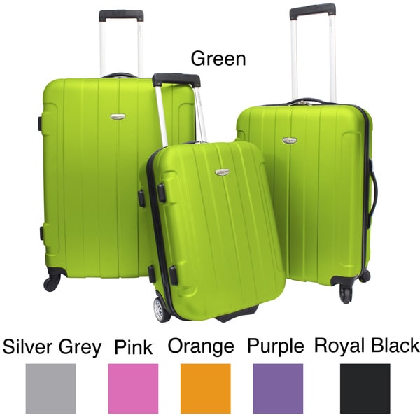 Traveler's Choice Rome 3piece Hardside Spinner Luggage Set Overstock