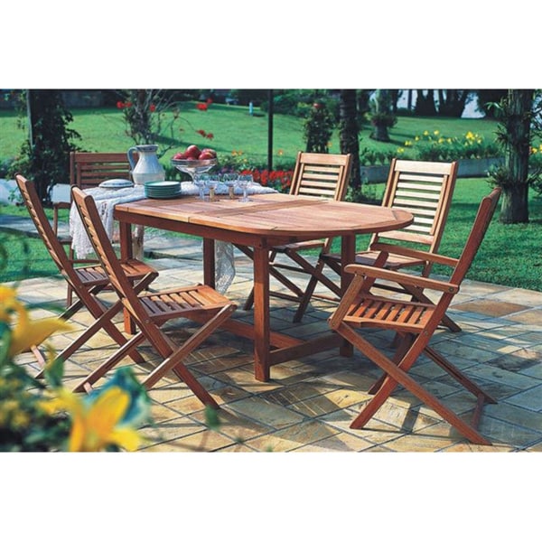 Amazonia Extendable 7-piece Patio Dining Set