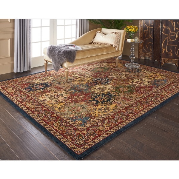 Nourison Hand-tufted Multi-colored Wool Rug 5' x 8'