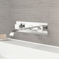 Vigo Square Double Handles Wallmount Faucet