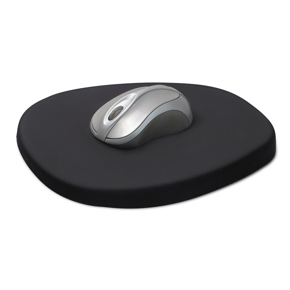 Comfortable Ergonomic Black 8.25inch Memory Foam and Lycra Mouse Pad Overstock Shopping Top