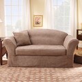 Sure Fit Suede Supreme Washable Loveseat Slipcover