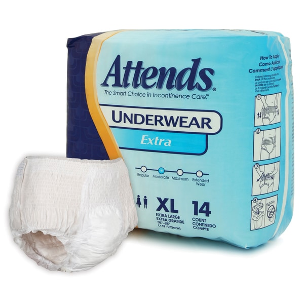 Attends Extra - Extra Large Underwear (Case of 56) - Overstock Shopping - Top Rated Attends 