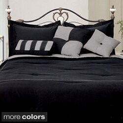 Microfiber Reversible 4-piece Comforter Set