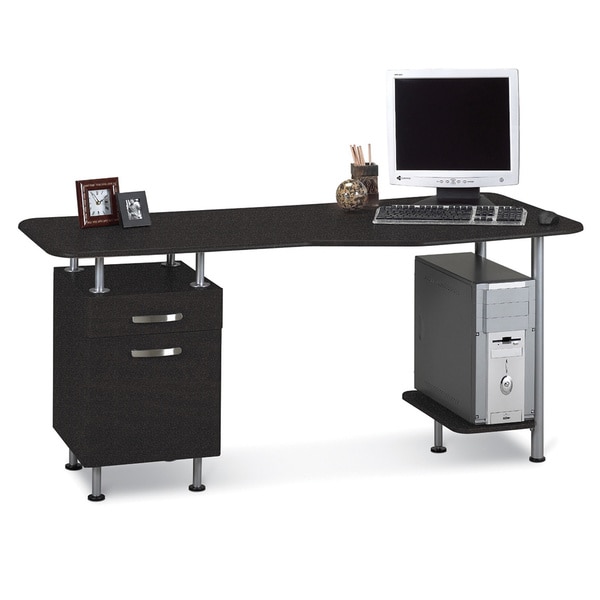 Mayline Eastwinds Espresso Computer Desk with File 10811805