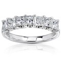 14k White Gold 1ct TDW Princess Cut Diamond Band