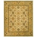Handmade Heirloom Ivory/ Gold Wool Rug (9' x 12')