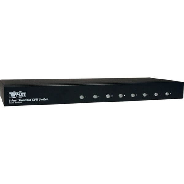 Tripp Lite 8-Port 1U Rackmount KVM Switch - Steel Housing