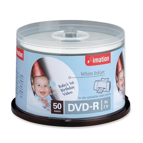 Imation DVD Recordable Media - DVD-R - 16x - 4.70 GB - 50 Pack Spindl