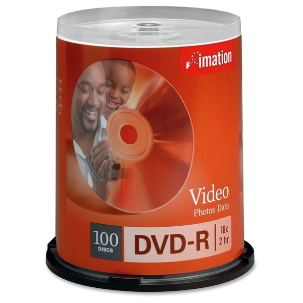 Imation DVD Recordable Media - DVD-R - 16x - 4.70 GB - 100 Pack Spind