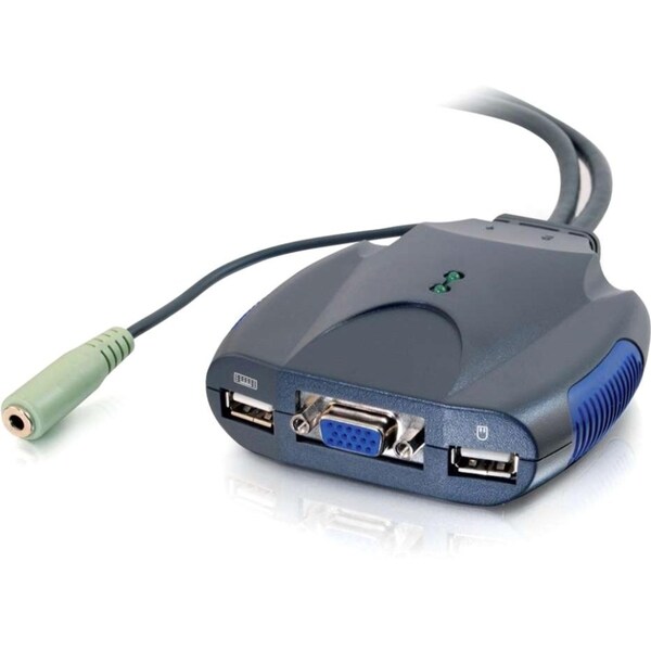 C2G TruLink 2-Port VGA and USB Micro KVM with Audio