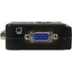 StarTech.com 2 Port Black USB KVM Switch Kit with Audio and Cables