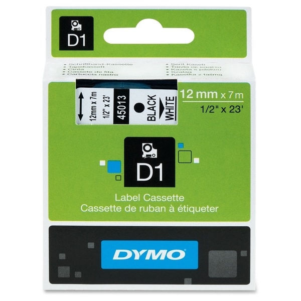 Dymo Black on White D1 Label Tape
