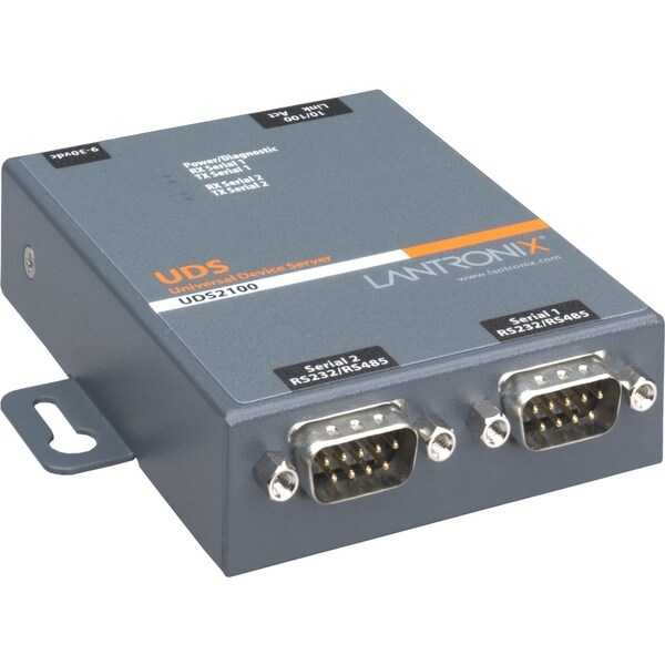 Lantronix 2 Port Serial (RS232/ RS422/ RS485) to IP Ethernet Device S
