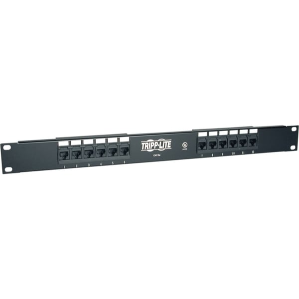 Tripp Lite 12-Port 1U Rackmount Cat5e 110 Patch Panel