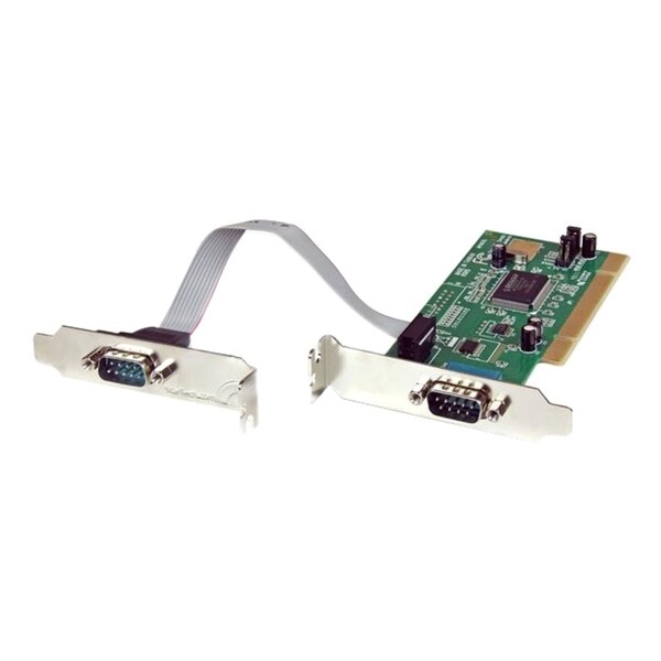 StarTech.com 2 Port PCI Low Profile RS232 Serial Adapter Card with 16