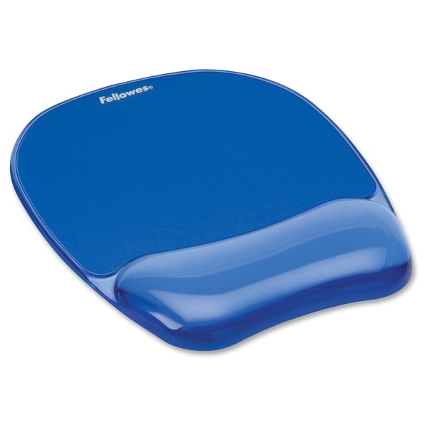 Fellowes Gel Mousepad/Wrist Rest - Crystals, Blue