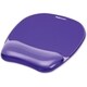 Fellowes Gel Crystals Mousepad/Wrist Rest - Purple