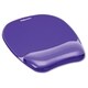 Fellowes Gel Crystals Mousepad/Wrist Rest - Purple