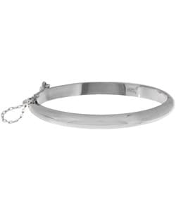 Sterling Essentials Sterling Silver 5.5-inch Polished Baby Bangle Bracelet