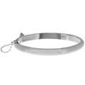 Sterling Essentials Sterling Silver 5.5-inch Polished Baby Bangle Bracelet