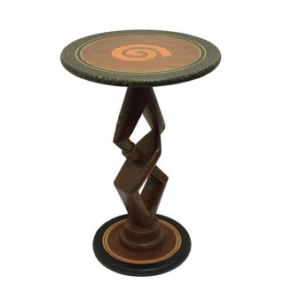 Handcrafted 'Partners' Accent Table (Ghana)