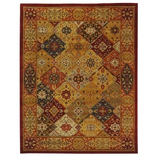 Low Price Handmade Diamond Bakhtiari Multi/ Red Wool Rug (9'6 x 13'6)