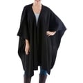 'Versatile Black' Alpaca Wool Shawl (Peru)
