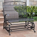 International Caravan Mandalay Iron Double Glider Bench Seat