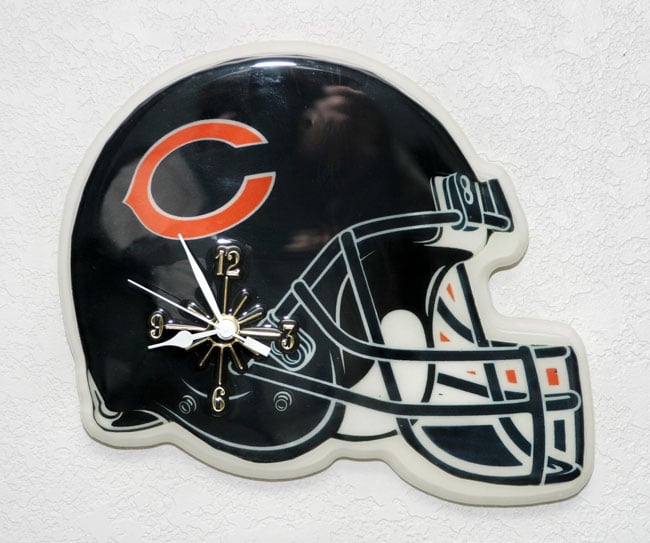 NFL Chicago Bears Helmet Clock