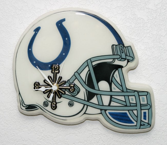 Collectible Indianapolis Colts Helmet Clock
