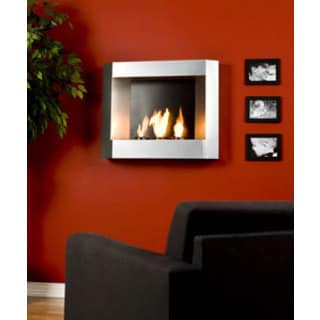 Contemporary Wall Mount Gel Fuel Fireplace