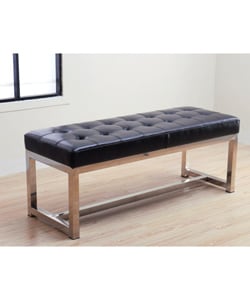 Low Price Liberty Black Leather Bench