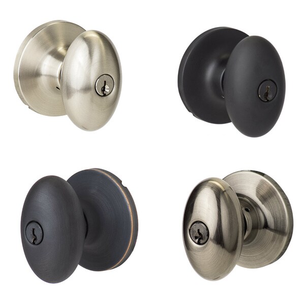 SureLoc Eggshaped Entrance Door Knob with Keyed Alike Deadbolt