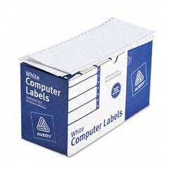 Avery Dot Matrix Printer White Addressing Labels with Special Backing - 5000/Box