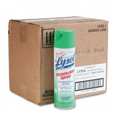 Professional Lysol II Country-Scent Disinfectant Spray - 12/Carton