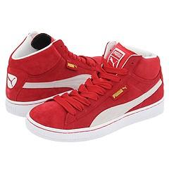 Puma Suede Mid II Ribbon Red/Vaporous Grey Athletic