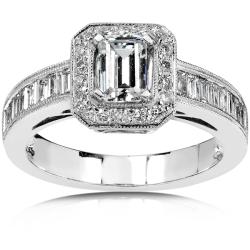 18k Gold 1 3/4ct TDW Certified Diamond Engagement Ring (G-H, SI)