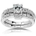 18k Gold 1 5/8ct TDW Round-cut Diamond Bridal Set (I-J, SI)