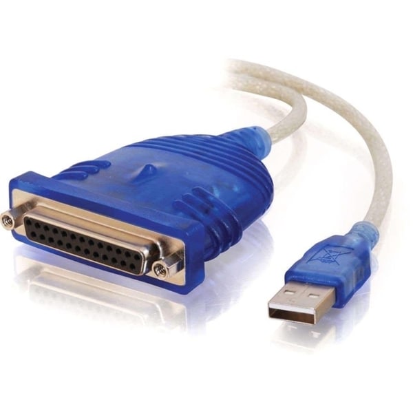 C2G 6ft USB to DB25 IEEE-1284 Parallel Printer Adapter Cable