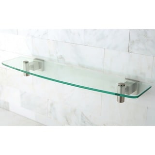 Claremont Glass Satin Nickel Shelf