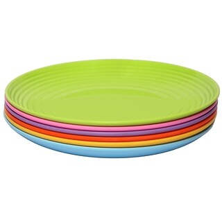 Melange 36-Piece Melamine Dinner Plat...