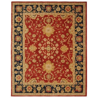 Find Cheap Price Handmade Oushak Traditional Red Wool Rug (9' x 12')