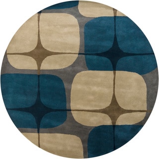 Hand-tufted Mandara Contemporary Wool Rug (8' Round)