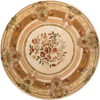 Hand-tufted Transitional Mandara Rug (8' Round)