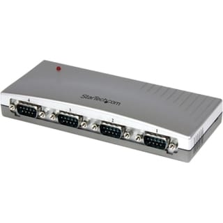StarTech.com 4 Port USB to RS232 Serial DB9 Adapter Hub