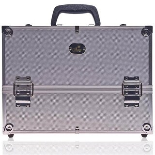 Shany Silver Aluminum Makeup Case