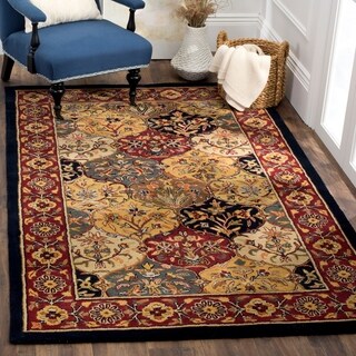 Handmade Heritage Bakhtiari Multi/ Red Wool Rug (2' x 3')